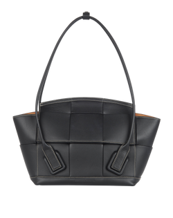 Small Arco Tote, Leather, Black, 867K, DB, 3*